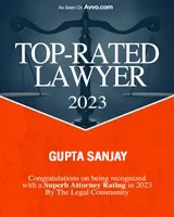 As Seen On Avvo.com | Top-Rated Lawyer | 2023 | Gupta Sanjay